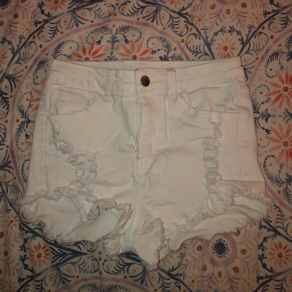 white brandy melville shorts